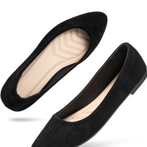 Women Suede Dress Shoes# NWT#Hash #Bubble#Ballet Flats# SlipOn